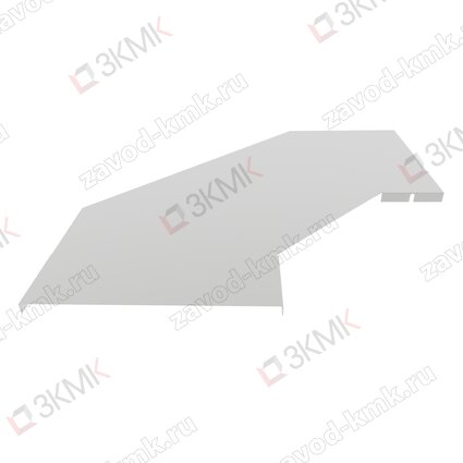 Крышка угла горизонтального лестничного 300 мм (0,8 мм) оцинкованная - рисунок 1
