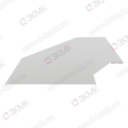 Крышка угла горизонтального лестничного 600 мм (1,2 мм) оцинкованная - рисунок 1