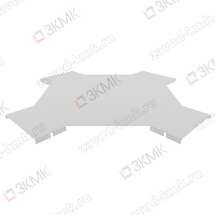 Крышка угла Х-образного лестничного типа 200 мм (1,2 мм) оцинкованная - рисунок 1