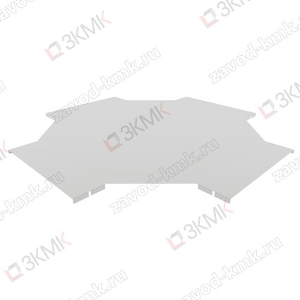Крышка угла Х-образного лестничного типа 400 мм (1,2 мм) оцинкованная - рисунок 1