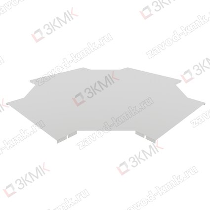 Крышка угла Х-образного лестничного типа 500 мм (0,8 мм) оцинкованная - рисунок 1