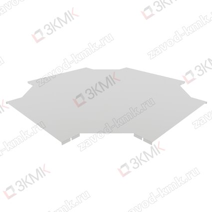 Крышка угла Х-образного лестничного типа 600 мм (1,0 мм) оцинкованная - рисунок 1