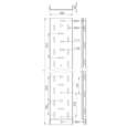 Лоток перфорированный 200х40х2500 (1,5 мм) крашенный - рисунок 2