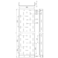 Лоток перфорированный 300х70х2500 (1,0 мм) крашенный - рисунок 2