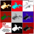 Кронштейн потолочный КР нержавеющая сталь - рисунок 3