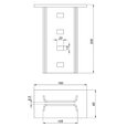 Крепление к потолку I-профиля 64x120 горячий цинк - рисунок 2
