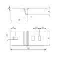 Угловой соединитель I-профиля 64x120 горячий цинк - рисунок 2