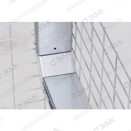 Угол UVV 90 с крышкой KUVV 90 оцинкованные | фото с лотками LP