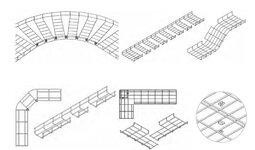 Конструкции из проволочных лотков