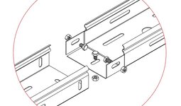 Соединение лотков "папа - мама"