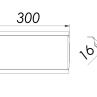 Крышка угла вертикального внешнего 90 градусов 300х50 мм (1,0 мм) оцинкованная - рисунок 2