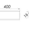 Крышка угла вертикального внешнего 90 градусов 400х50 мм (1,0 мм) оцинкованная - рисунок 2