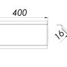 Крышка угла вертикального внешнего 90 градусов 400х80 мм (1,0 мм) оцинкованная - рисунок 2