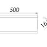 Крышка угла вертикального внешнего 90 градусов 500х80 мм (1,0 мм) оцинкованная - рисунок 2