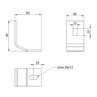 Крепление I-профиля 64x120 горячий цинк - рисунок 2