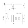 Угловой соединитель I-профиля 64x120 горячий цинк - рисунок 2