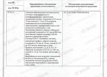Сертификат соответствия ГОСТ Р 52868-2007 и ТУ 27.33.13-001-04958728-2016