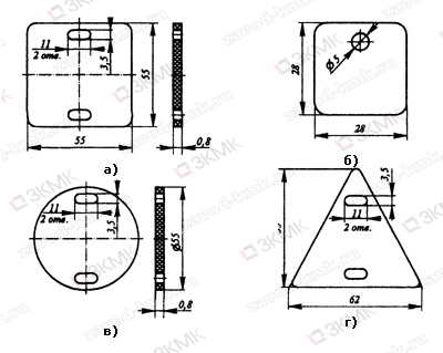 Бирка кабельная маркировочная, источник: ТУ 36-1440-82