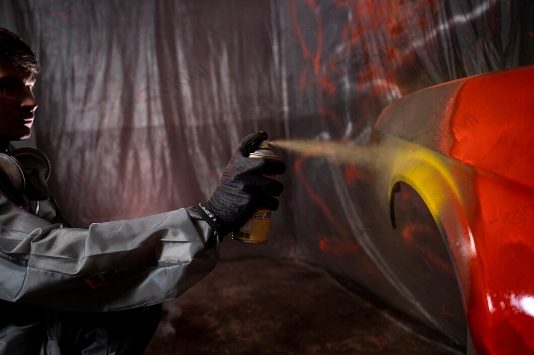 Порошковая покраска автомобиля, источник: www.freepik.com