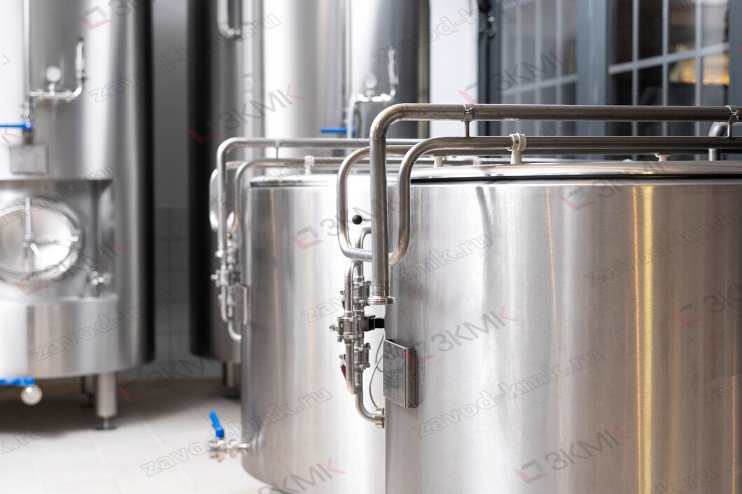 Промышленное оборудование из нержавеющей стали, источник: www.freepik.com