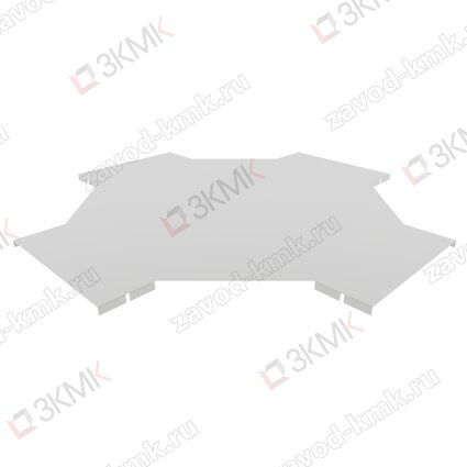 Крышка угла Х-образного лестничного типа 300 мм (1,2 мм) оцинкованная - рисунок 1