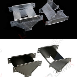 Наглядная разница Т-образных углов UTV до и после горячего цинкования/HDZ