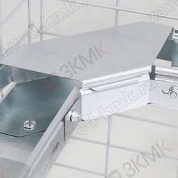 Угол UG 90 с крышкой KUG 90 оцинкованные (пример монтажа)