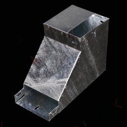 UVRR Угол верт. внутренний с разв. на 90 гр. правый/горячий цинк